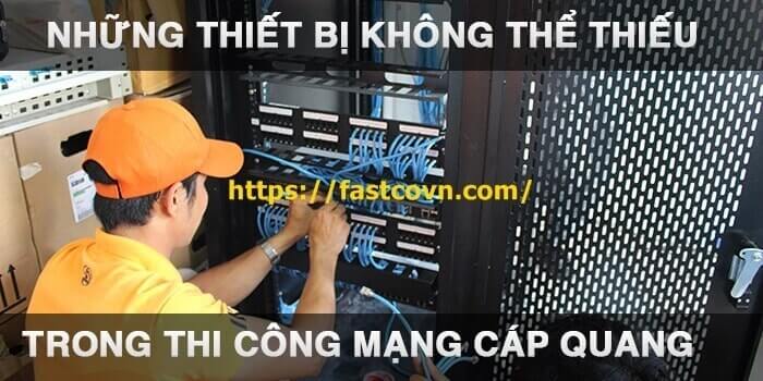 Dịch vụ thi công cáp quang nhà xưởng